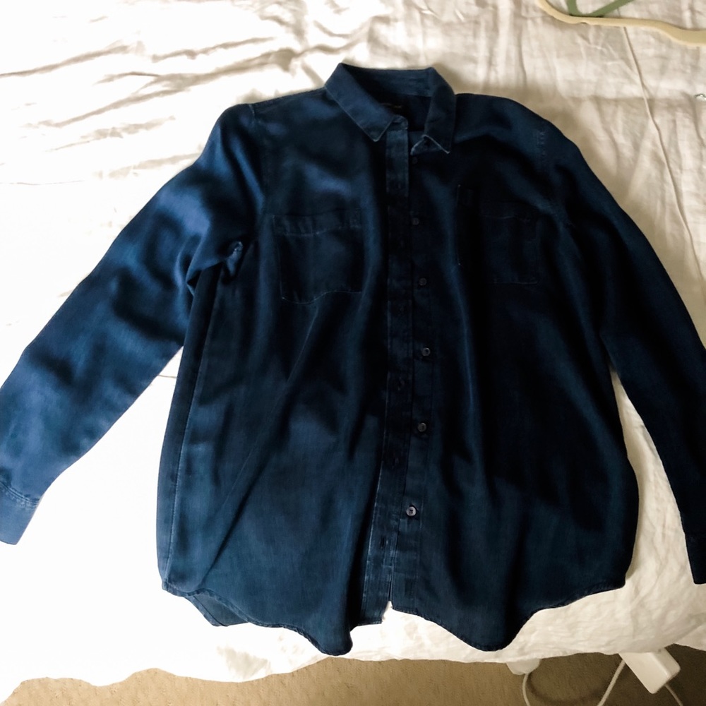 Denim boyfriend top